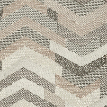 Polyester Jacquard - Blush Tactile Zig Zags - British Imported Detail