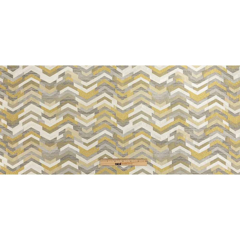 Polyester Jacquard - Zest Tactile Zig Zags - British Imported Full