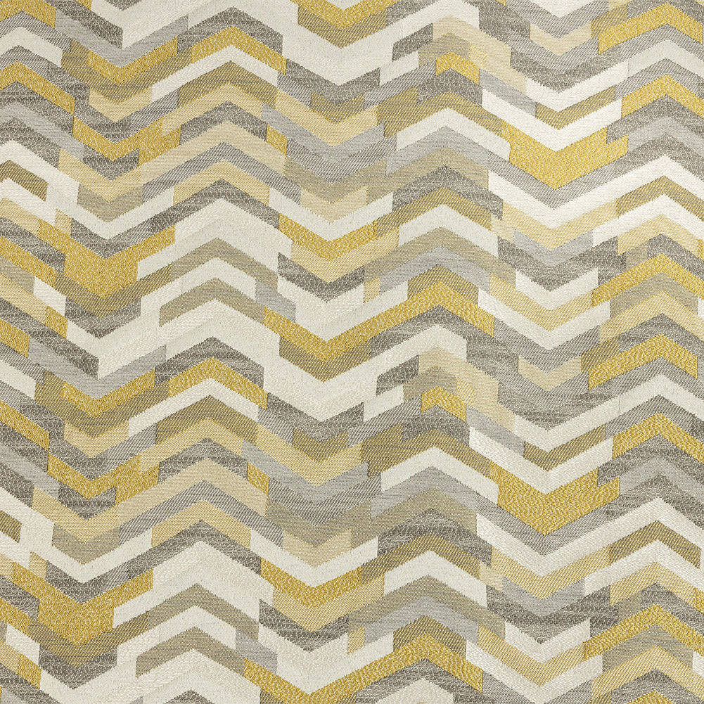 Polyester Jacquard - Zest Tactile Zig Zags - British Imported
