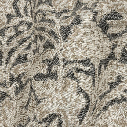 Drapery Jacquard - Silver Dense Floral - British Imported Detail
