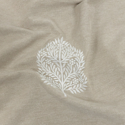 Embroidered Drapery Woven - Linen Foliage - British Imported