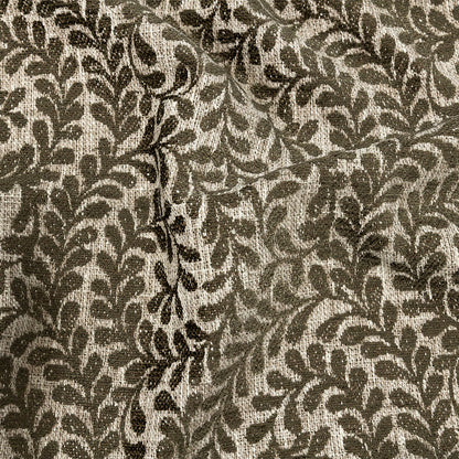 Chenille Jacquard - Moss Leafy Willow - British Imported