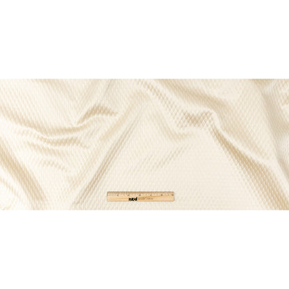 Drapery Jacquard - Champagne Diamond Quilted - British Imported Full