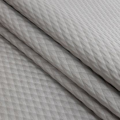 Drapery Jacquard - Graphite Diamond Quilted - British Imported Folded