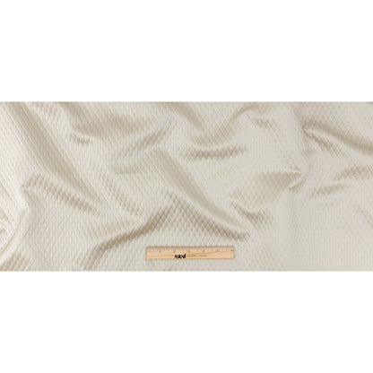Drapery Jacquard - Taupe Diamond Quilted - British Imported Full