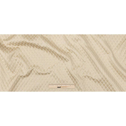 Satin-Faced Jacquard - Gold Shadow Diamonds - British Imported Full
