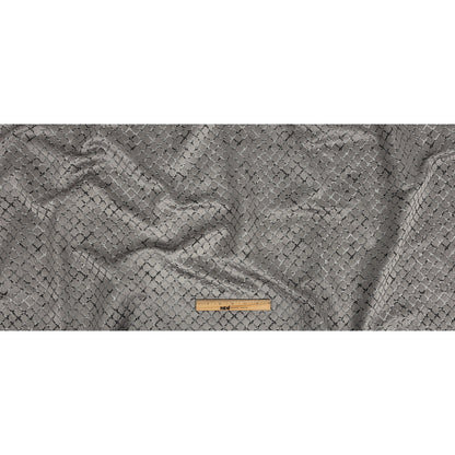 Drapery Jacquard - Graphite Moroccan Quatrefoil - British Imported Full