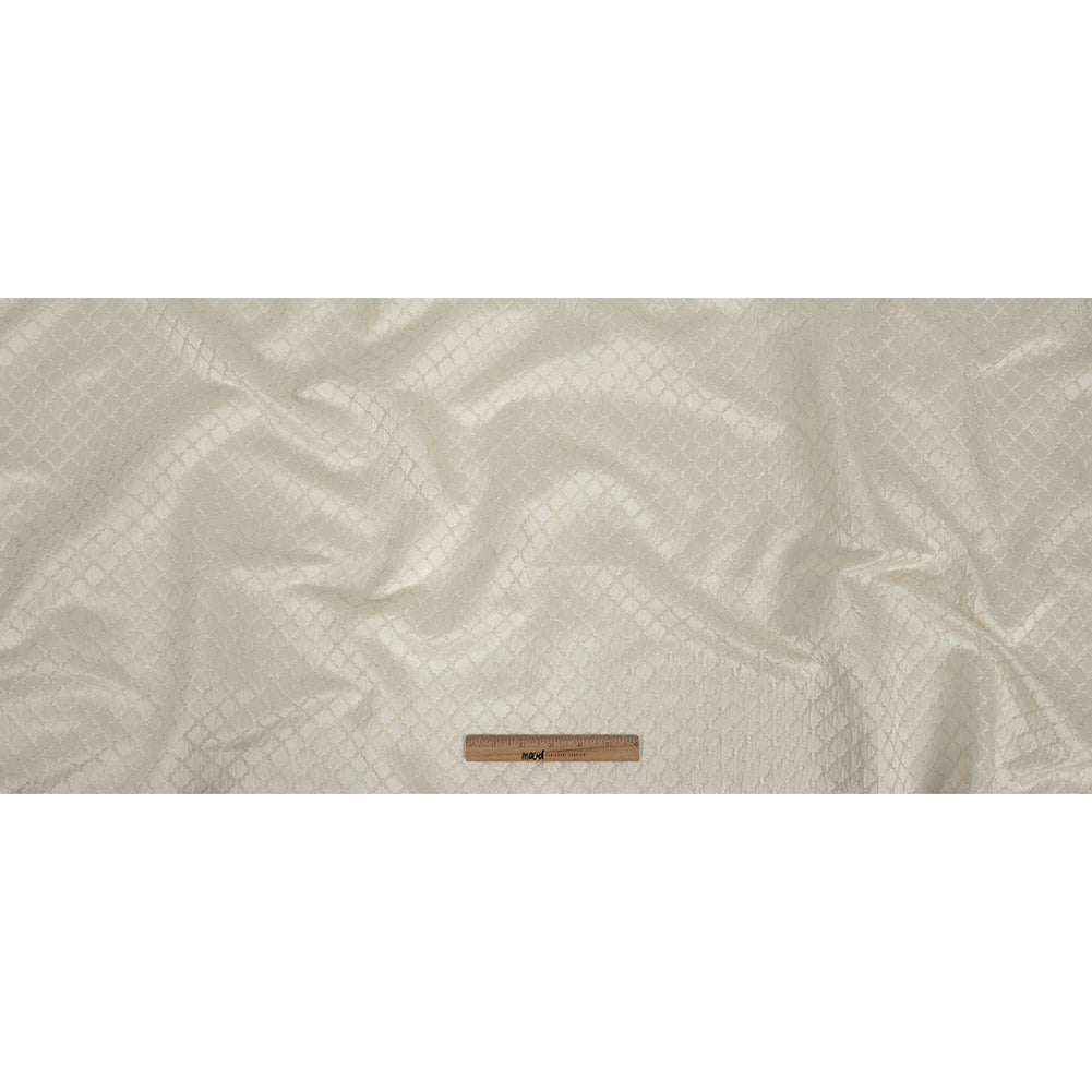 Drapery Jacquard - Ivory Moroccan Quatrefoil - British Imported Full