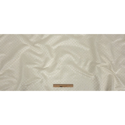 Drapery Jacquard - Ivory Moroccan Quatrefoil - British Imported Full