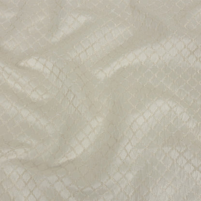 Drapery Jacquard - Ivory Moroccan Quatrefoil - British Imported