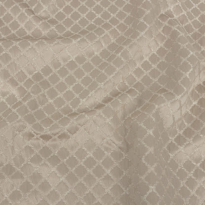 Drapery Jacquard - Taupe Moroccan Quatrefoil - British Imported