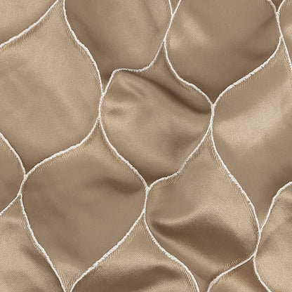 Satin-Faced Drapery Jacquard - Champagne Ogees - British Imported Detail
