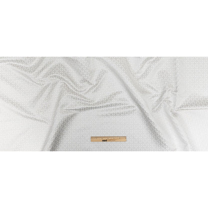 Satin-Faced Jacquard - Platinum Broken Diamonds - British Imported Full