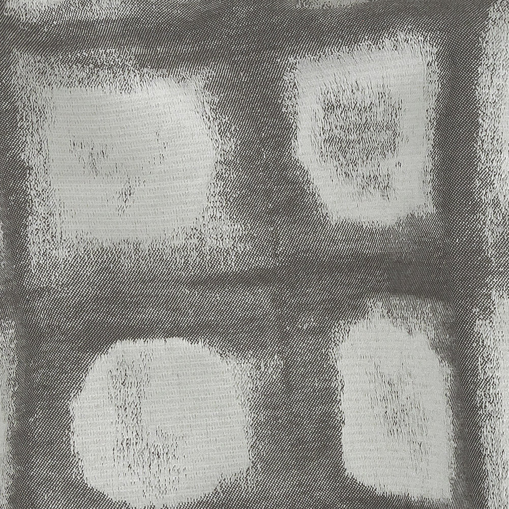 Drapery Jacquard - Graphite Painterly Squares - British Imported Detail