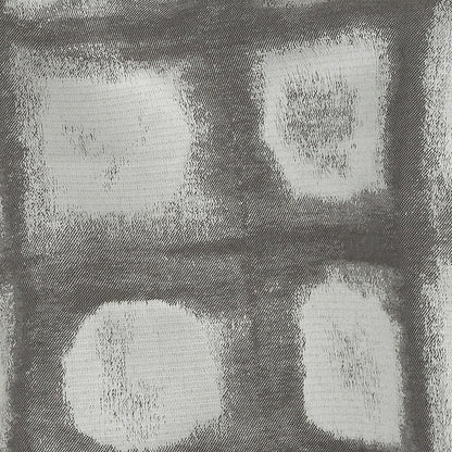 Drapery Jacquard - Graphite Painterly Squares - British Imported Detail