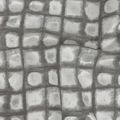 Drapery Jacquard - Graphite Painterly Squares - British Imported