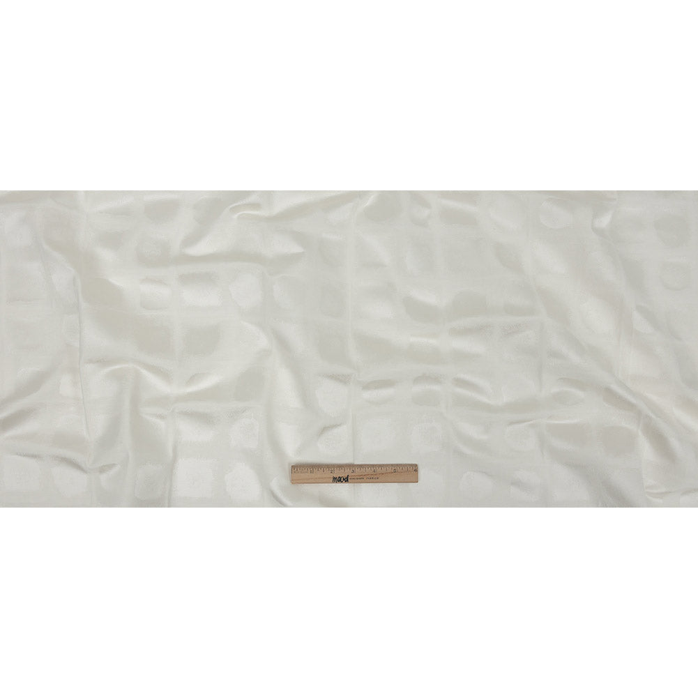 Drapery Jacquard - Ivory Painterly Squares - British Imported Full