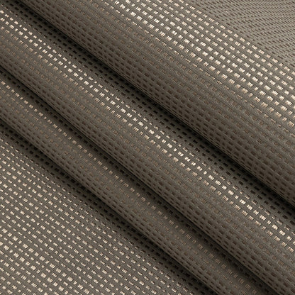 Satin-Faced Jacquard - Mole Little Squares - British Imported Folded