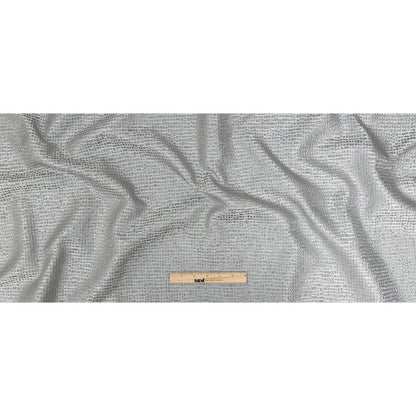 Polyester Jacquard - Graphite Grid - British Imported Full