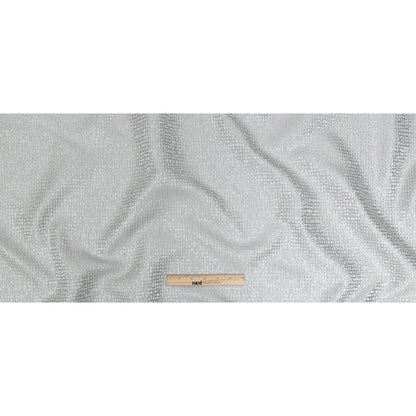 Polyester Jacquard - Platinum Grid - British Imported Full