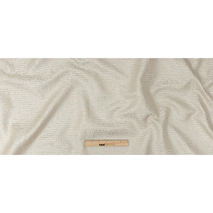 Polyester Jacquard - Taupe Grid - British Imported Full