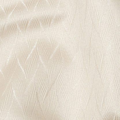 Drapery Jacquard - Champagne Flowing Leaves - British Imported Detail