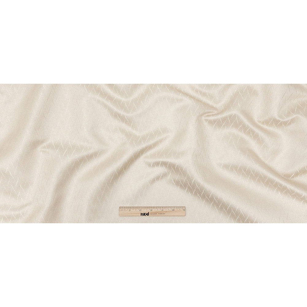 Drapery Jacquard - Champagne Flowing Leaves - British Imported Full