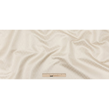 Drapery Jacquard - Champagne Flowing Leaves - British Imported Full