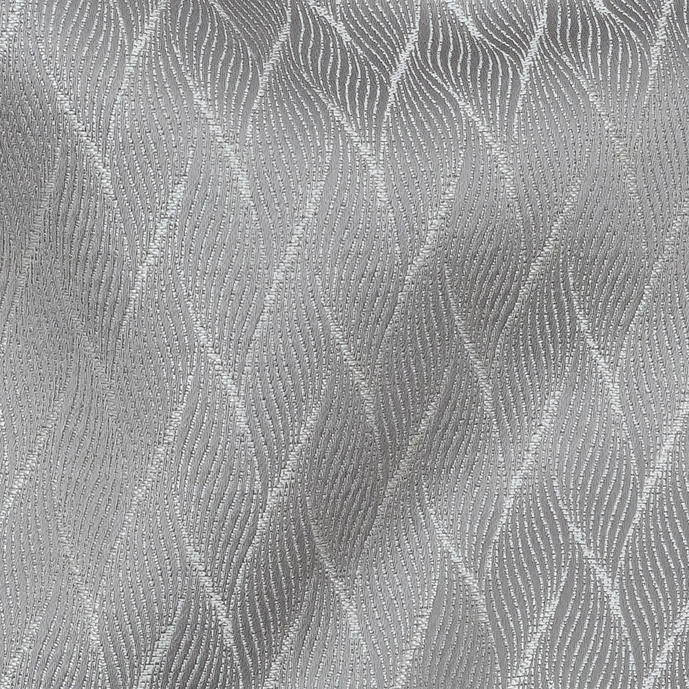 Drapery Jacquard - Graphite Flowing Leaves - British Imported Detail