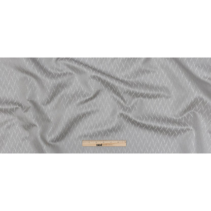 Drapery Jacquard - Graphite Flowing Leaves - British Imported Full