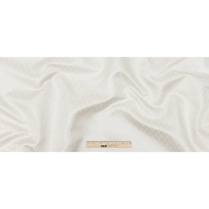 Drapery Jacquard - Ivory Flowing Leaves - British Imported Full