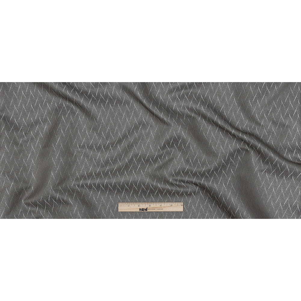Drapery Jacquard - Mole Flowing Leaves - British Imported Full