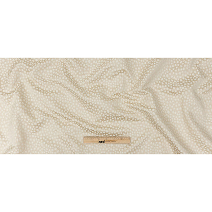 Polyester Jacquard - Champagne Spots - British Imported Full