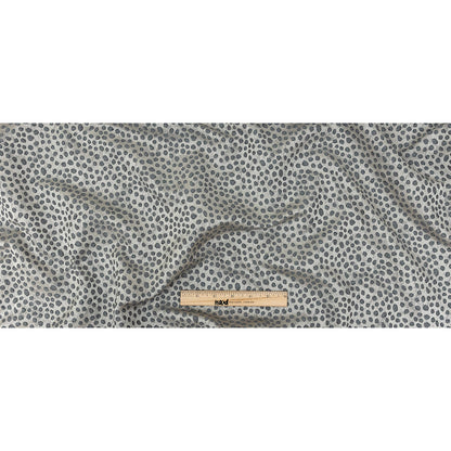 Polyester Jacquard - Pewter Spots - British Imported Full