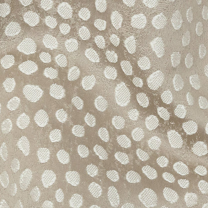 Polyester Jacquard - Taupe Spots - British Imported Detail