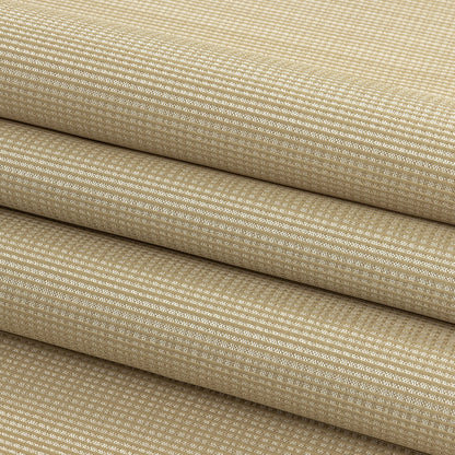 Gridded Polyester Woven - Gold - British Imported Folded