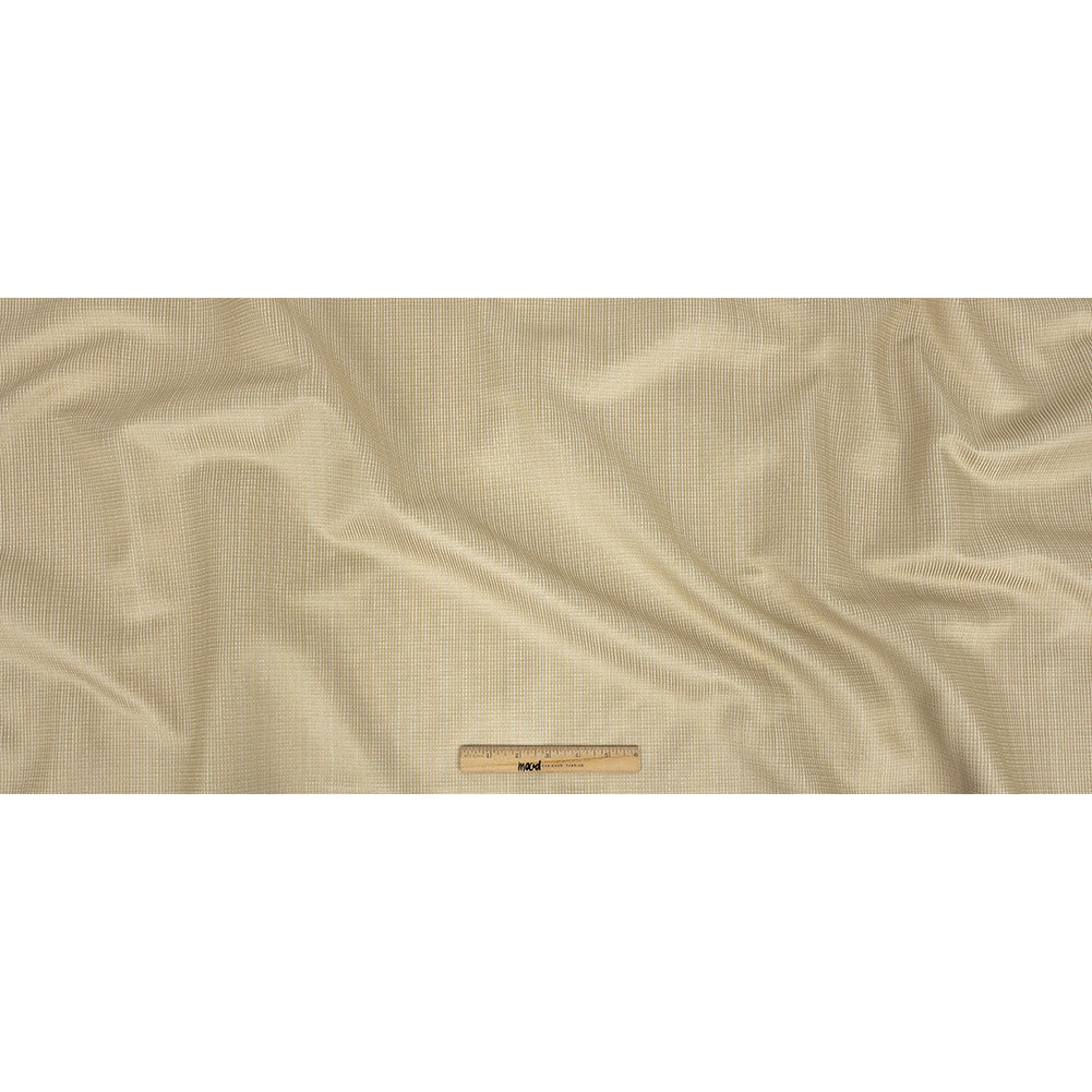 Gridded Polyester Woven - Gold - British Imported Full