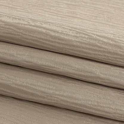 Drapery Jacquard - Champagne Striated - British Imported Folded