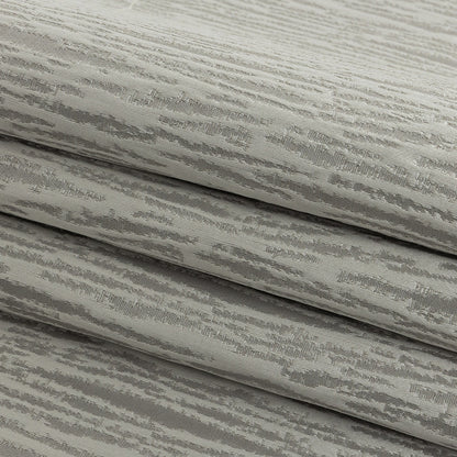Drapery Jacquard - Platinum Striated - British Imported Folded
