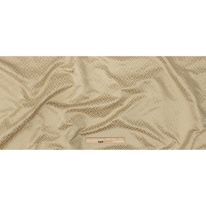 Satin-Faced Jacquard - Gold Diamond Fret - British Imported Full
