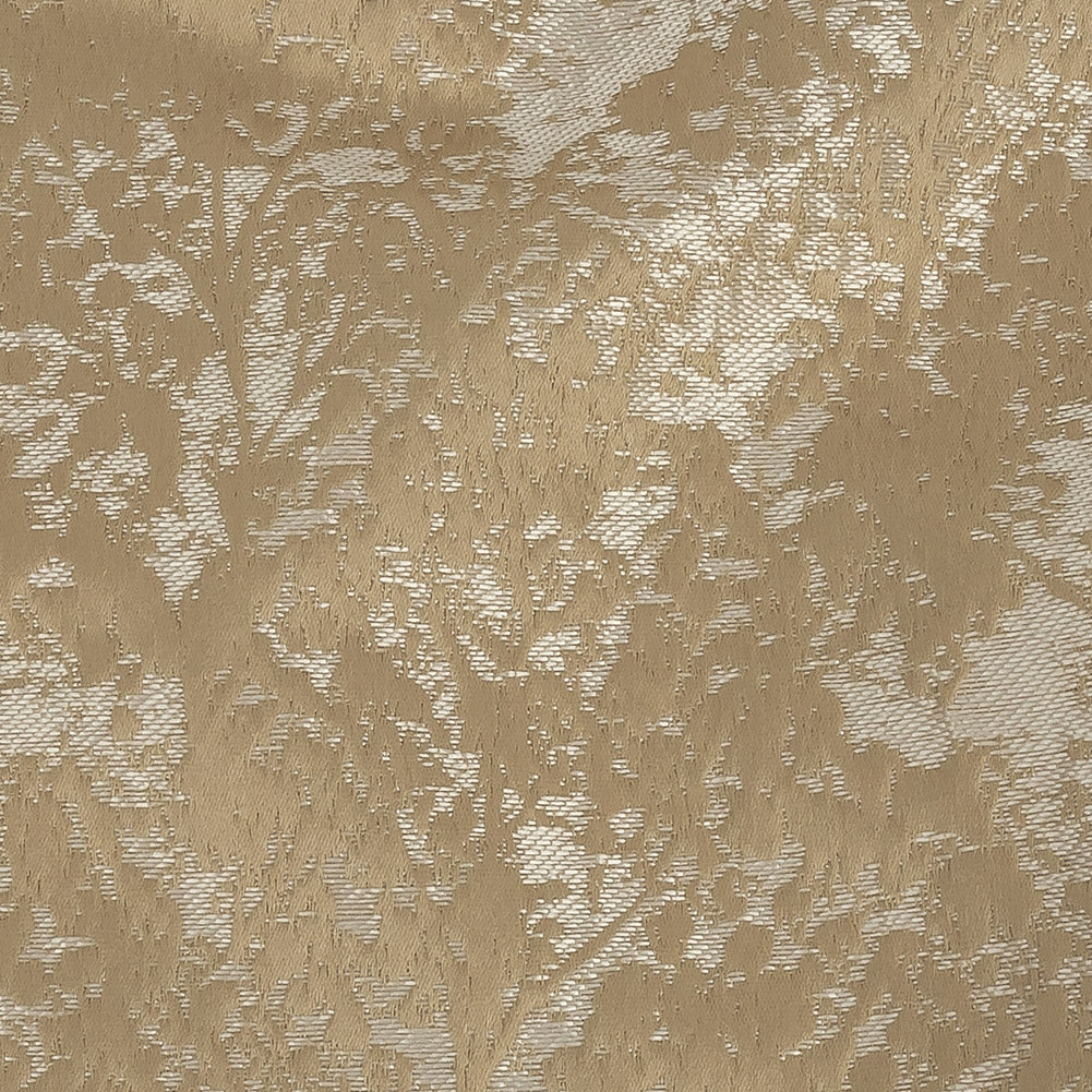 Polyester Jacquard - Gold Abstract Trees - British Imported Detail