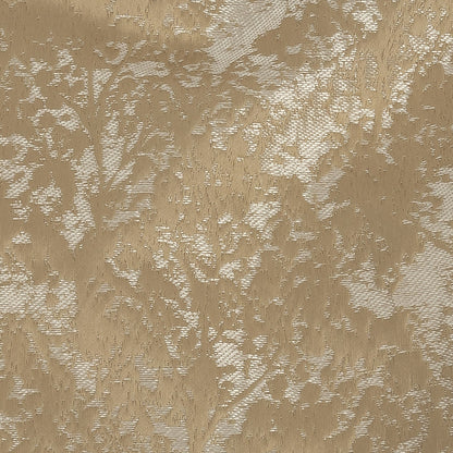 Polyester Jacquard - Gold Abstract Trees - British Imported Detail