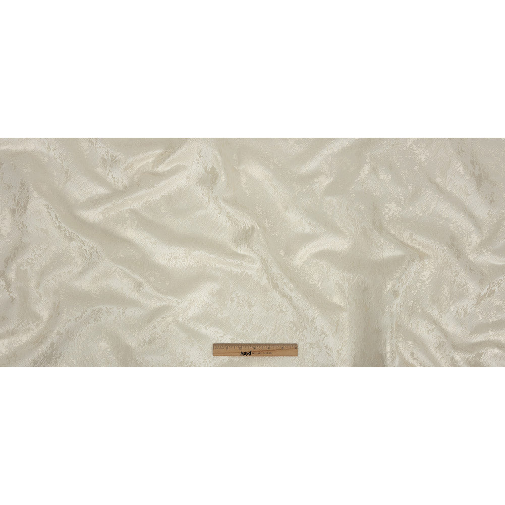 Polyester Jacquard - Ivory Abstract Trees - British Imported Full