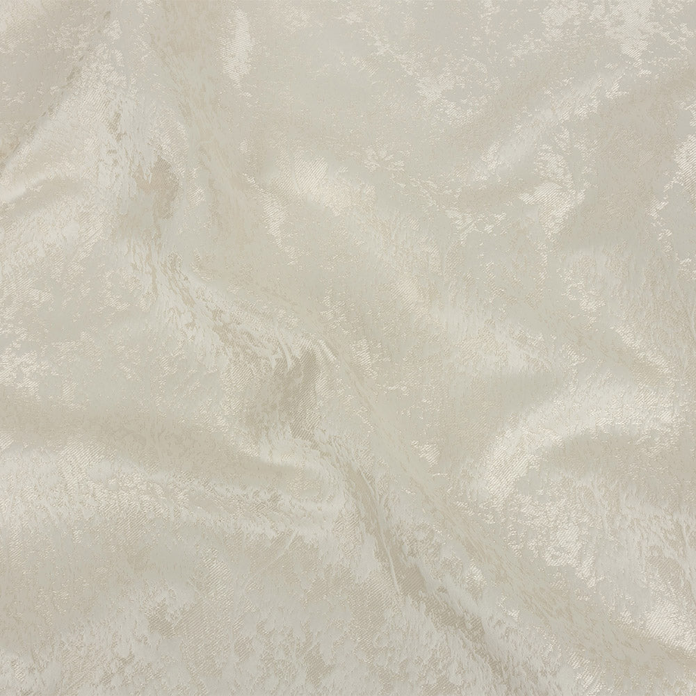 Polyester Jacquard - Ivory Abstract Trees - British Imported