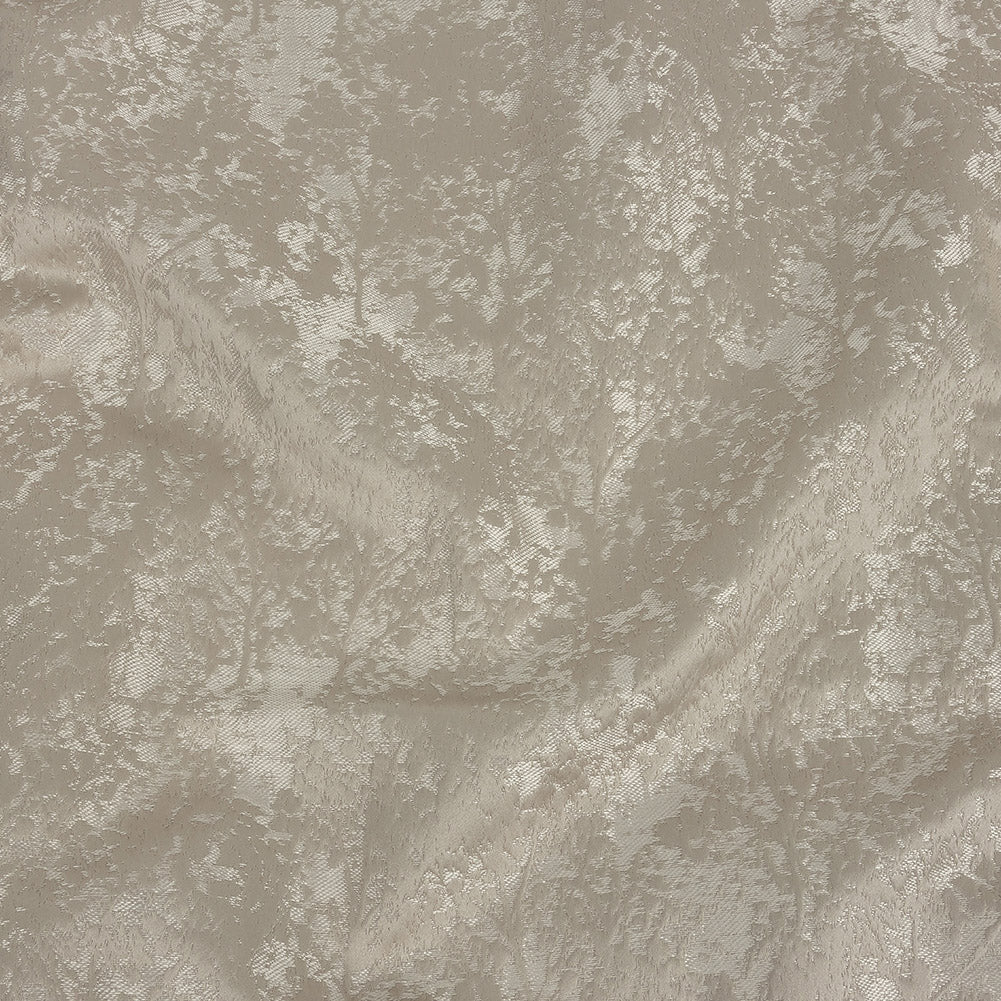 Polyester Jacquard - Taupe Abstract Trees - British Imported