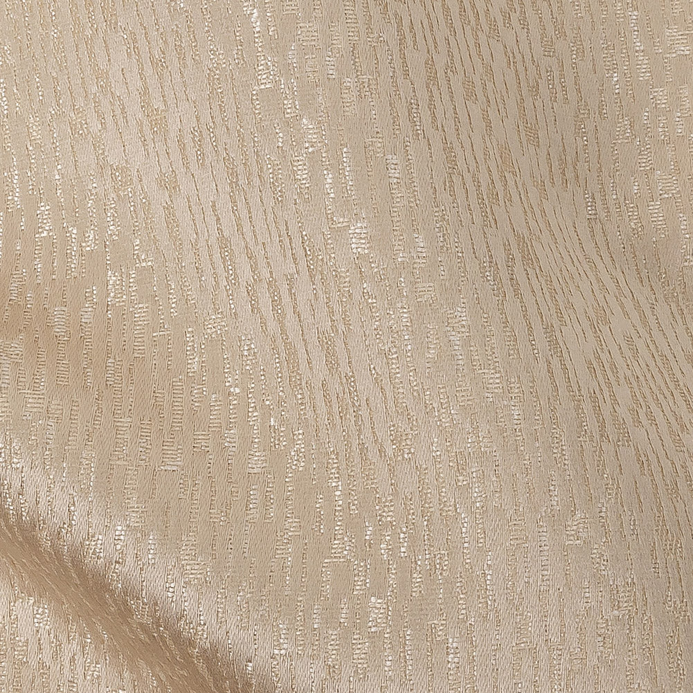 Polyester Jacquard - Champagne Raindrop Streaks - British Imported Detail