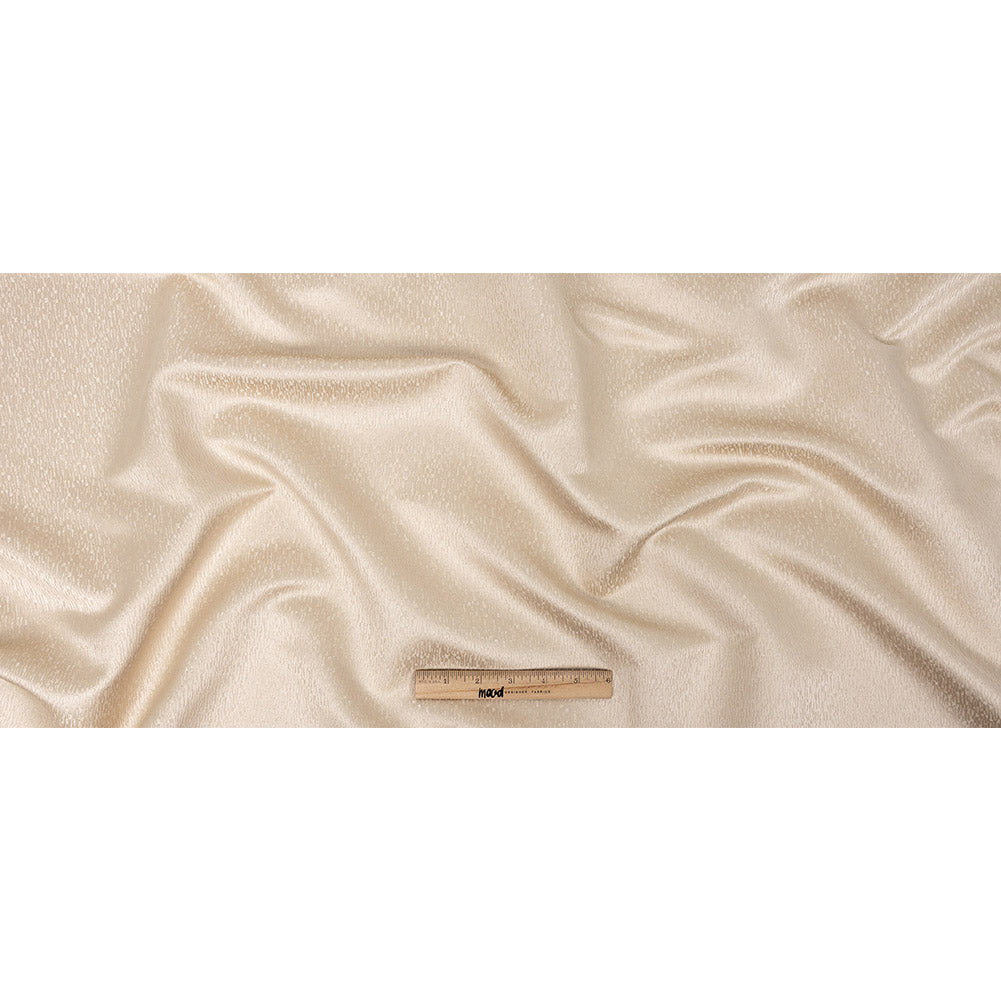 Polyester Jacquard - Champagne Raindrop Streaks - British Imported Full