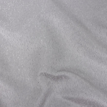 Polyester Jacquard - Platinum Raindrop Streaks - British Imported