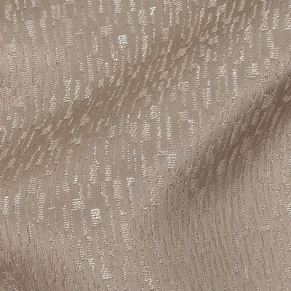 Polyester Jacquard - Taupe Raindrop Streaks - British Imported Detail