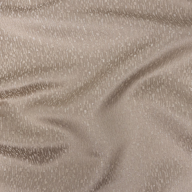 Polyester Jacquard - Taupe Raindrop Streaks - British Imported